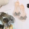 Sandale strass plastic